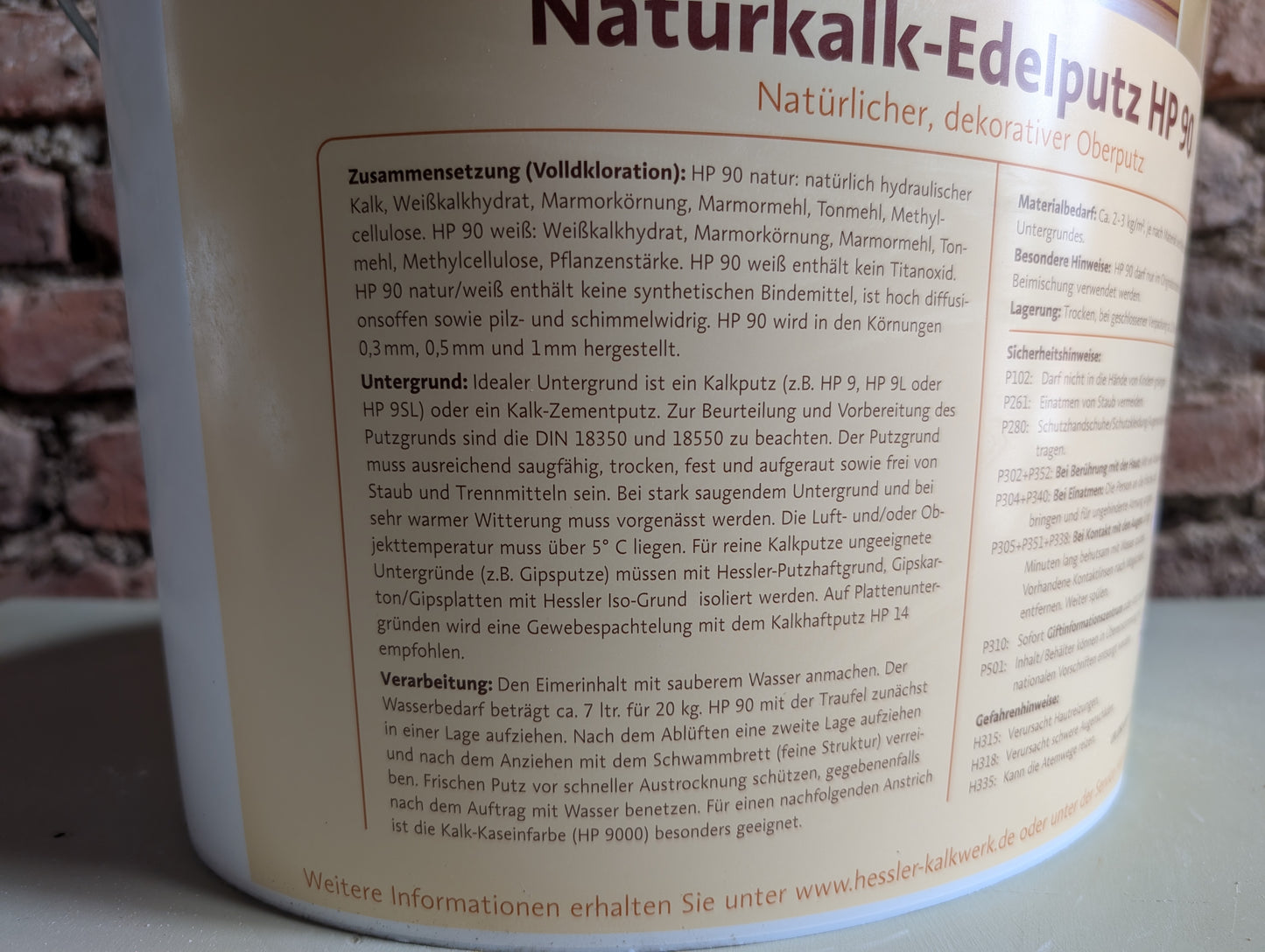 Naturkalk Edelputz von Hessler