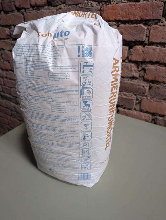 Lehmklebe- und Armierungsmörtel von Conluto